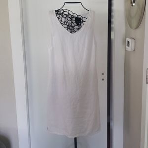 Cynthia Rowley White linen dress Sz 12